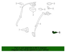 GUIDE ASSY, RR SEAT 7334033010C0 TOYOTA / LEXUS