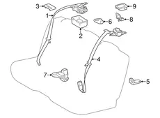GUIDE ASSY, RR SEAT 7334033010C0 TOYOTA / LEXUS