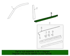 МОЛДИНГ ДВЕРИ 7571060090 TOYOTA / LEXUS