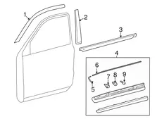 МОЛДИНГ ДВЕРИ 7571060090 TOYOTA / LEXUS