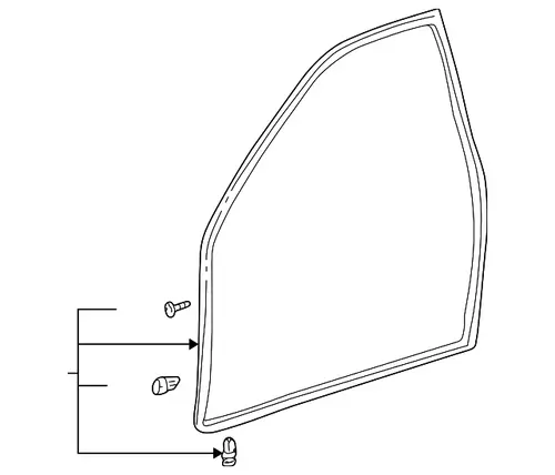 Уплотнитель двери TOYOTA / LEXUS 6231253010C0