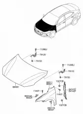 Крыло HYUNDAI / KIA 66321-F2000