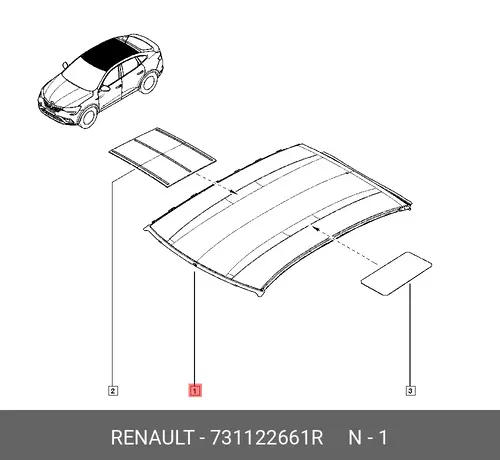 КРЫША 731122661R RENAULT