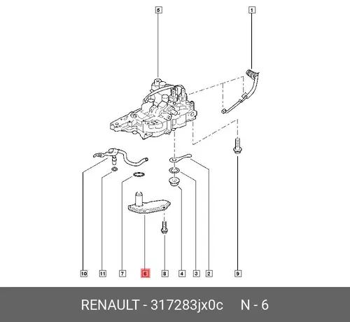 Фильтр АКПП RENAULT 317283JX0C