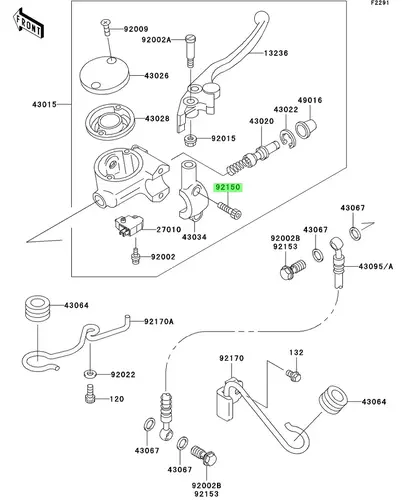 BOLT,SOCKET,6MM \ Болт, 6мм 921501025 KAWASAKI