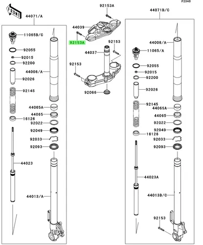 BOLT,SOCKET,8X35 / Болт, сталь 921530907 KAWASAKI
