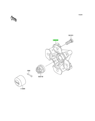 Ступица KAWASAKI 490300032