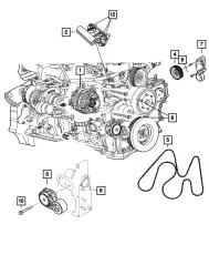 Генератор CHRYSLER 04801768AE