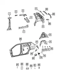 DOOR 55112653AB CHRYSLER