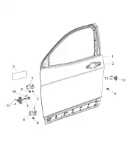 DOOR 68442761AA CHRYSLER