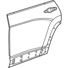 DOOR 68442762AA CHRYSLER