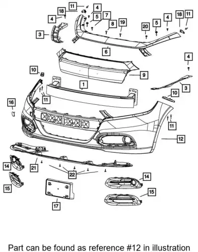 FASCIA 1TS71TZZAG CHRYSLER