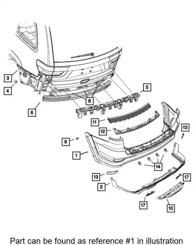 FASCIA 68335451AC CHRYSLER