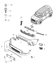 FASCIA 6VZ71LXHAA CHRYSLER