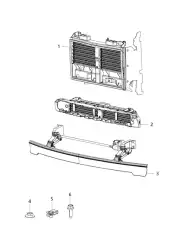 GRILLE 68405073AD CHRYSLER