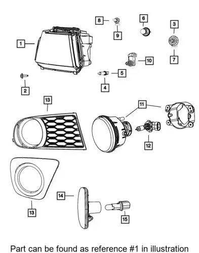 Фара CHRYSLER 68200085AC