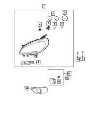 Фара CHRYSLER 68469416AA