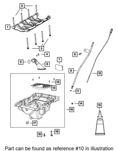 Масляный щуп CHRYSLER 68166699AC