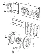 Тормозной диск CHRYSLER 68462533AA ,