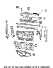 SILENCER 68463326AA CHRYSLER