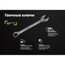 632 Комбинированный ключ 22 мм Inforce 06-05-22