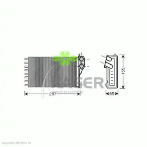 Радиатор печки KAGER 32-0144