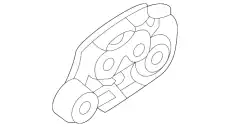 BRACKET NO.1,ENGINE BDGF-39-010 MAZDA