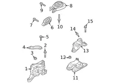 BRACKET NO.1,ENGINE BDGF-39-010 MAZDA