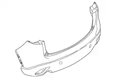 BUMPER, REAR (W/O PRIMER) KDY7-50-22XD-9U MAZDA