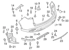BUMPER,REAR TK48-50-221D-BB MAZDA