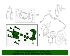 CALIPER LT, PADLESS FRT B4Y0-33-99ZC MAZDA