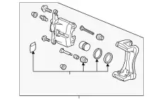 CALIPER RT, PADLESS FRT B4Y7-33-98ZC MAZDA
