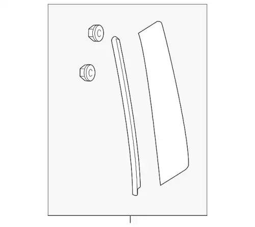 GARNISH(L),REAR DOOR BCKC-50-M40C MAZDA