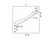 GASKET,SPOILER-REAR S09A-51-9N7 MAZDA