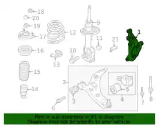 Кулак поворотный MAZDA KN3L-33-031