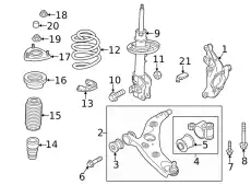 Кулак поворотный MAZDA KN3L-33-031