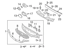 Решетка радиатора MAZDA KB8B50719