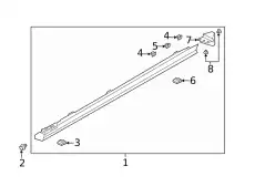 MOULD(L),SIDE STEP BCJH-51-P50D-64 MAZDA