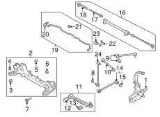 PLATE,RR STABILIZER T001-28-155 MAZDA