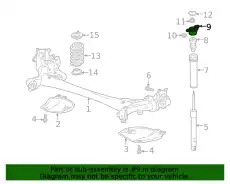 RUBBER,MOUNTING BCKE-28-380 MAZDA