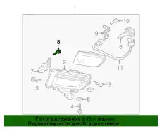Фара противотуманная MAZDA BS4N-51-611
