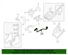SENSOR,OXYGEN P518-18-861 MAZDA