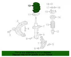 SPRING,FRT COIL D10H-34-011B MAZDA