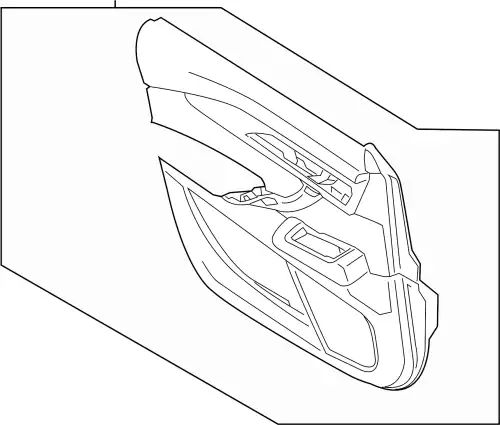 TRIM(R),DOOR TL04-68-420M-13 MAZDA