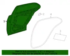 Door Shell !Left \19>22 MB A 220 2.0L L4 177 730 15 00