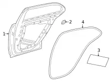 Door Shell !Left \19>22 MB A 220 2.0L L4 177 730 15 00