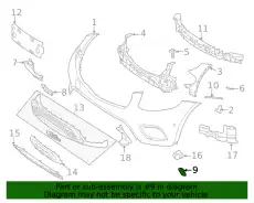 253 885 17 02 Lower Cover !Left Outer \20>22 MB GLC 300 2.0L L4