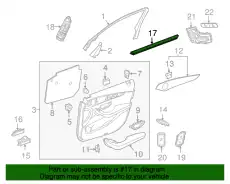 Уплотнитель двери MB 205 720 39 31