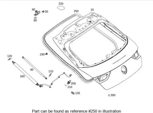Уплотнитель двери MB 1187400600