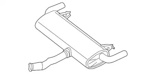 Muffler ! \20>22 MB GLC 300 2.0L L4 253 490 44 01